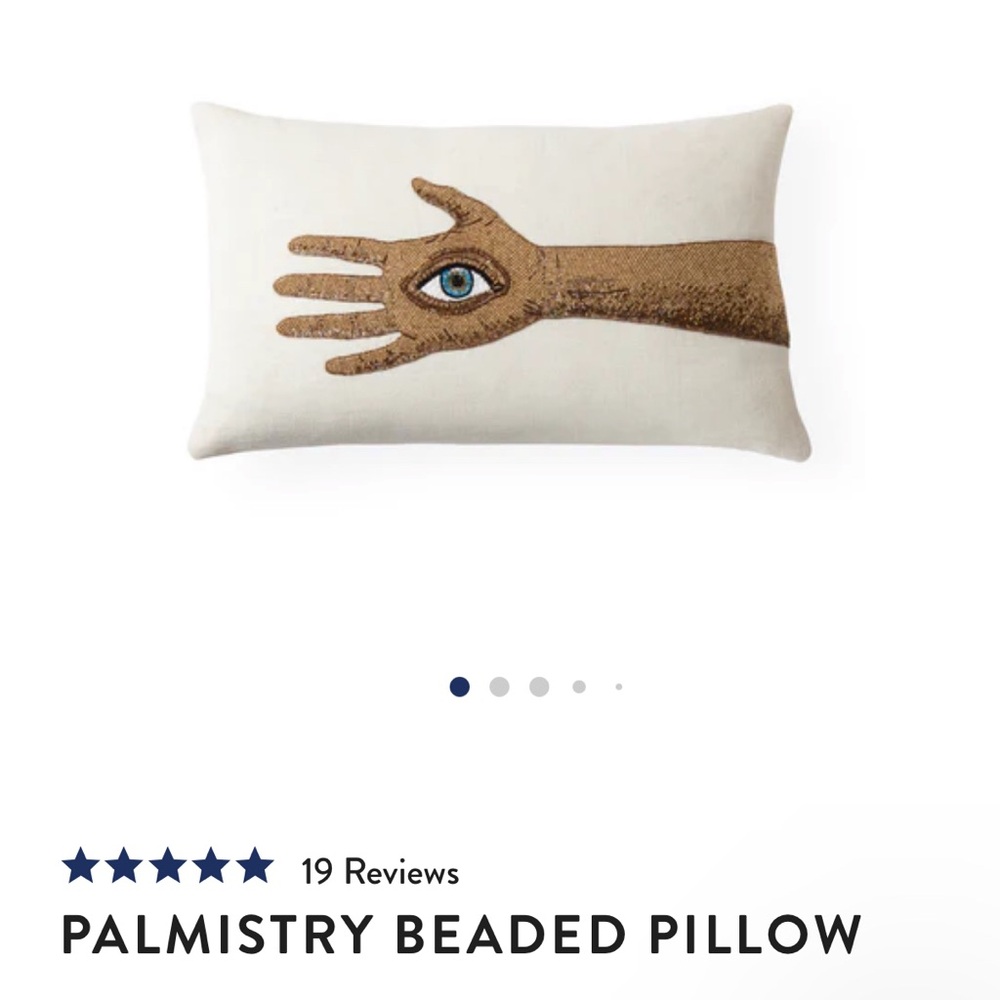Jonathan Adler Palmistry Beaded Pillow